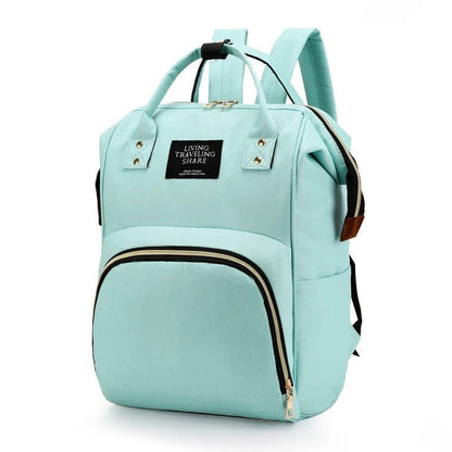 Sac à dos à langer vert clair