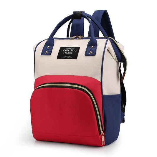 Sac à dos à langer-BabyPropre rouge et bleu