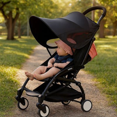Parasol pour poussette contre le soleil | Protection optimale - BÉBÉ EN PLEIN AIR