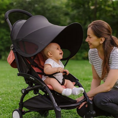 Parasol pour poussette contre le soleil | Protection optimale - BÉBÉ EN PLEIN AIR